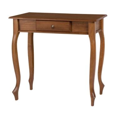 Imagem de Aparador De Sala Rústico Madeira 1 Gavetas Pés Luiz Xv - Imbuia Glazer