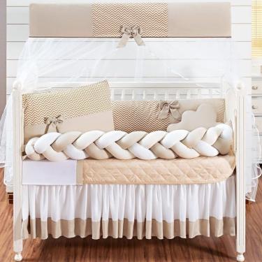 Imagem de Kit Protetor Berço Americano 11 Peças Imperial Doce Bege