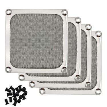 Imagem de Grelha de filtro de ventilador, estrutura de alumínio de 90 mm e 92 mm