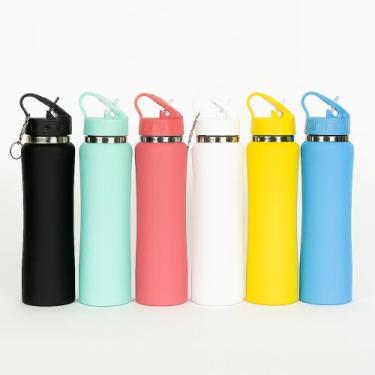 Imagem de Garrafa Térmica com Chaveiro 700ml MS-924 - SEM MARCA, AMARELO