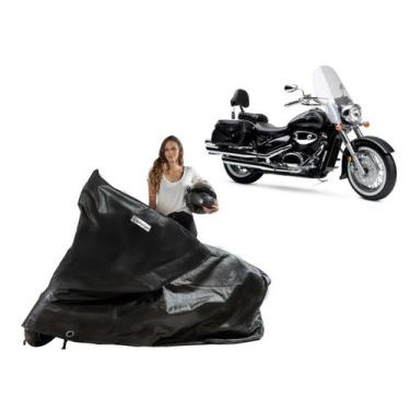 Imagem de Capa Protetora Moto Suzuki Boulevard M800 C50 C50T com Baú - Kahawai, 