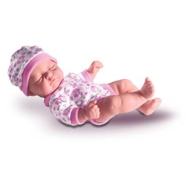 Imagem de Bebê Reborn Boneca Dormindo Com Lacinho Cheirinho de Amor - Milk Brinq