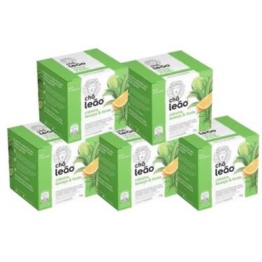 Imagem de Kit 5 Chás Leão Cidreira, Laranja e Limão com 10 Sachês Linha Frutas e