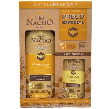 Imagem de Kit Tio Nacho Clareador Antiqueda Shampoo 415ml Condicionador 200ml