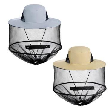 Imagem de Chapéu Mosquito Head Net Hat Sun Hat Garden Bug Hat Sucrain, pacote co