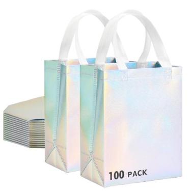 Imagem de Sacos de presente RACETOP Iridescent Glossy 100 unidades de tamanho mé