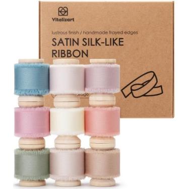 Imagem de Fita Vitalizart Silk Satin 2,54 cm x 45 m, feita à mão, 9 rolos