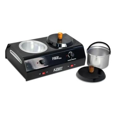 Imagem de Aquecedor De Cera Profissional Termocera Prime Preto Com Controle De Temperatura Duplo