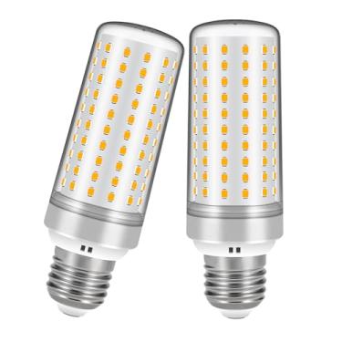 Imagem de Lâmpadas LED E26, lâmpadas LED 30W equivalentes a 250W, luz quente de cor do pôr do sol de 3000K, não regulável, AC 110-220V, lâmpadas E26 (pacote com 2)
