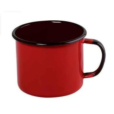 Imagem de Caneca Esmaltada, 160ml, Nº6, Ewel (Vermelha)