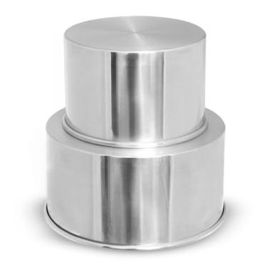 Imagem de Kit Formas Assadeira De Bolo Redonda Alta Multiuso Top Varias Medidas (forma 15-10)