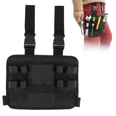 Imagem de Bolsa de ferramentas de eletricista, bolsa de cinto de pano Oxford, bolsa de cinto utilitário com vários bolsos, bolsa de ferramentas portátil com alça ajustável para eletricista jardineiro (1)