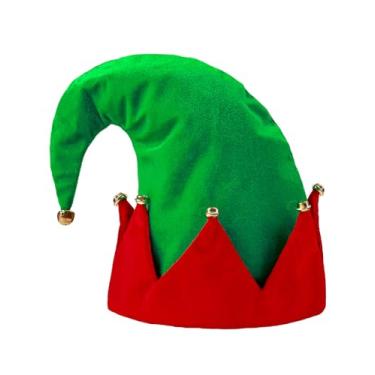 Imagem de Funny World Chapéus de elfo de Natal de feltro para fantasia de elfo verde para adultos, acessórios de festa de Natal, Verde, tamanho �nico