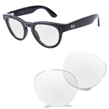 Imagem de AOZAN Lentes de reposição ANSI Z87.1 para óculos de sol RayBan Meta Headliner RW4009F 51 mm - HD-Clear Blue Light Block