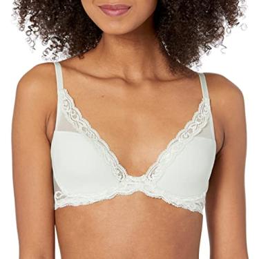 Imagem de Natori Contorno de penas feminino com decote profundo, Menta primavera, 30D