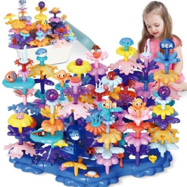 Imagem de Conjuntos de construção de brinquedos SLTBEH Coral Garden Flower 136 u