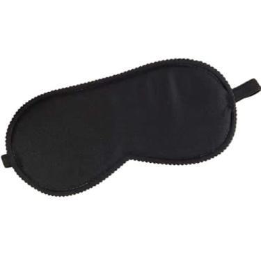Imagem de Máscara de Olhos Simples, de Poliéster Confortável, Protetor de Olhos para Dormir à Noite Unisex (2,PRETA)