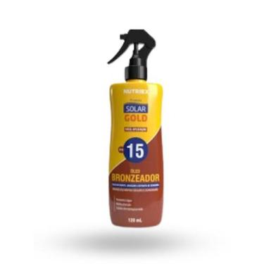 Imagem de Óleo Bronzeador Gold FPS 15 120ml  Bronzeado Rápido e Hidratante - Nut