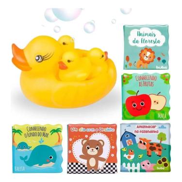 Imagem de Livrinho Bebe Infantil Hora Do Banho Educativo Com Patinhos