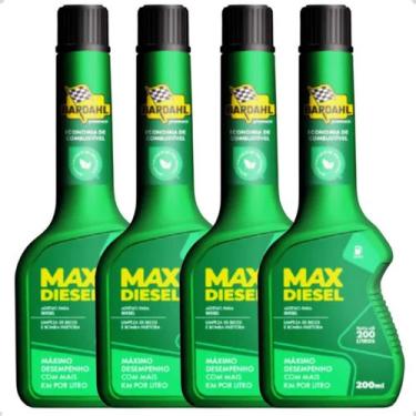 Imagem de Kit C 4 Unidade Bardahl Aditivo Combustivel Max Diesel 200ml
