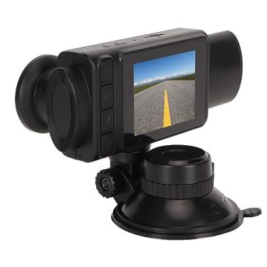 Imagem de RiToEasysports 3 Canal Dash Cam 1080p 2.0in IPS Screen Car DVR DVR Com Detecção de Movimento da Visão Noturna para o Monitor de Estacionamento da Vista Traseira para a Frente para a Frente (Preto)