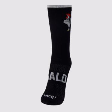 Imagem de Meia Atlético Mineiro Performance Galo Preta - Rikam, 38-43