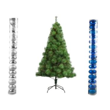 Imagem de Arvore De Natal Pinheiro 1,2 Metros 90 Galhos Com Enfeites - lojas vm
