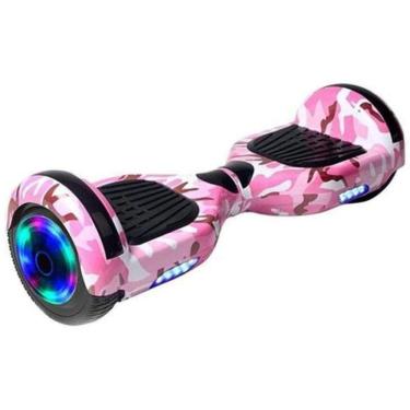 Imagem de Hoverboard Overboard Skate Elétrico Led Rosa Camuflado Nº22