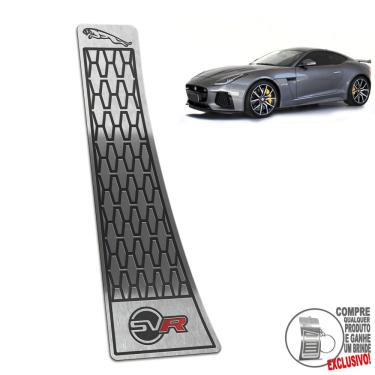 Imagem de Descanso de Pé Em Aço Inox Jaguar F Type Srv 2019 2020 Preto
