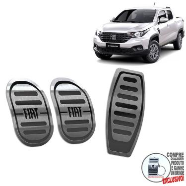 Imagem de Pedaleira Manual Em Aço Inox Fiat Strada 2021/ Preto