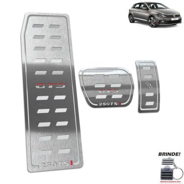 Imagem de Descanso + Pedaleira Gravação em Prata Polo GTS 250 TSI