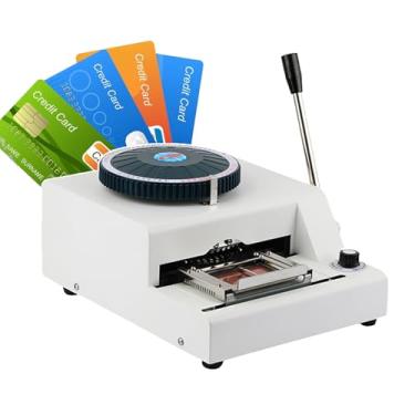Imagem de CNAOHGHN MáQuina De GravaçãO Em Relevo Para CartãO De CréDito, Impressora De CartãO Com 72 Caracteres, Impressora Manual De CartãO, Codificadora Militar