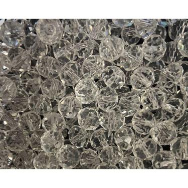 Imagem de Kit 200 Cristais Miçangas Transparente 8mm Umbanda Guia