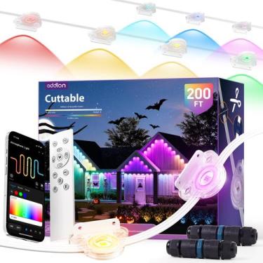 Imagem de Complemento de luzes externas: LED RGB extensível cortável de 200 pés 