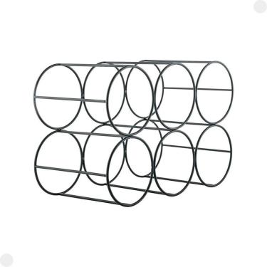 Imagem de Adega Para 6 Garrafas Preto Metal 30070070 - Mor