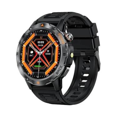 Imagem de Relógio Inteligente Masculino Com Tela AMOLED HD, Lanterna LED, Chamad