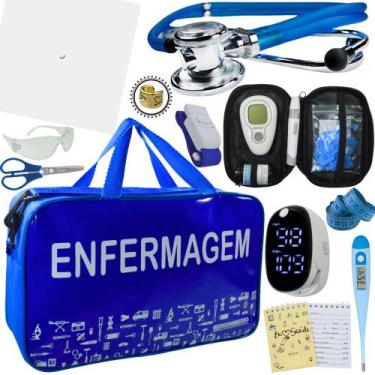 Imagem de Kit Enfermagem Premium Basico - Love Saude, AZUL ENFERMAGEM INCOTERM