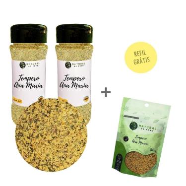 Imagem de Tempero Premium Ana Maria Kit 2 Pote Com Dosador + Refil 50G