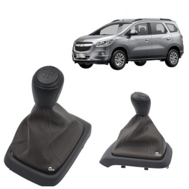 Imagem de Coifa Manopla Spin 2013 A 2018 Cinza Com Base Cinza Escuro e Bola Preta Gravada