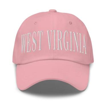 Imagem de Merch Town Boné West Virginia bordado West Virginia Dad Hat, rosa, tamanho �nico
