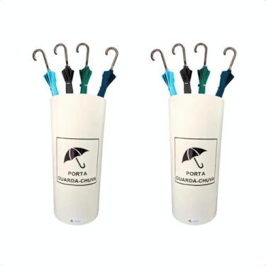 Imagem de KIT com 2 Portas Guarda chuva 22 Litros com Adesivo Identificador para