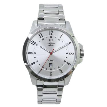 Imagem de Relógio Masculino de Aço Tuguir Analógico Infinity 6117H Prata e Cinza