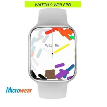 Imagem de Relógio W29 Pro Microwear Smartwatch Watch 9 Pro W29 Pro Série 9 Tela 2.02' - Prata 2024-Unissex