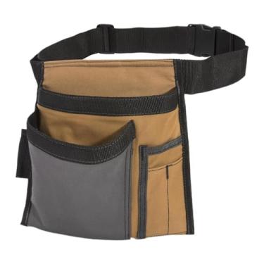 Imagem de IEUDNS Ferramentas Cinto Cintura Bolsa Ferramentas de Jardim Utilitário Profissional Mini Organizador de de Eletricista, Cáqui