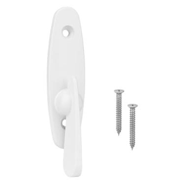 Imagem de Trava de polegar de substituição estilo 2573609 para portas de pátio deslizantes – Fechadura de porta deslizante de liga de zinco durável com parafusos coloridos é substituição de fechadura de porta