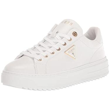 Imagem de GUESS Tênis feminino Denesa, Branco 145, 5.5