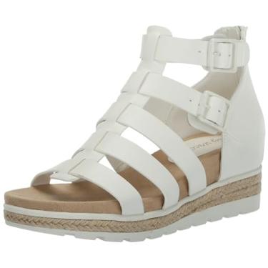 Imagem de Easy Street Sandália feminina Simone Wedge, Branco, 9 Narrow
