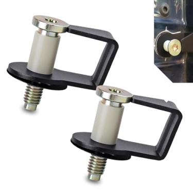 Imagem de pinflaw 2 peças de parafuso de trava de porta de carro, arruela de parafuso durável impermeável de 5,8 cm x 5,5 cm x 0,42 polegadas, junta tubular, peças de reparo de modificação universal para a