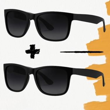 Imagem de Óculos de Sol Estilo Quadradinho Acetato(2 - JUSTIN PRETO)