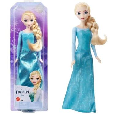 Imagem de Boneca Frozen Rainha Elsa Saia+Capa Azul Cintilante - Mattel
